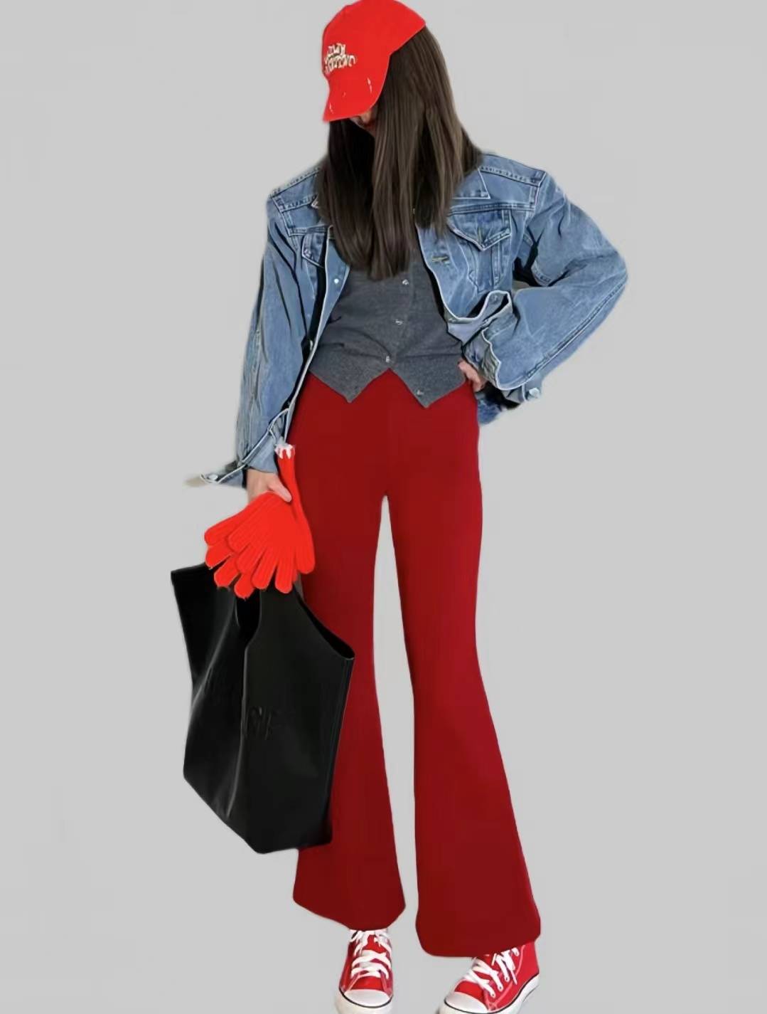 简单干净显腿长小个子也能穿出大长腿j9九游会登录裤子和鞋同色是绝配！(图8)